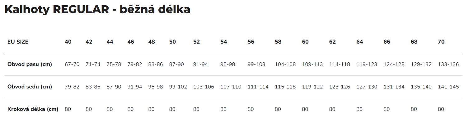 ardon kalhoty regular